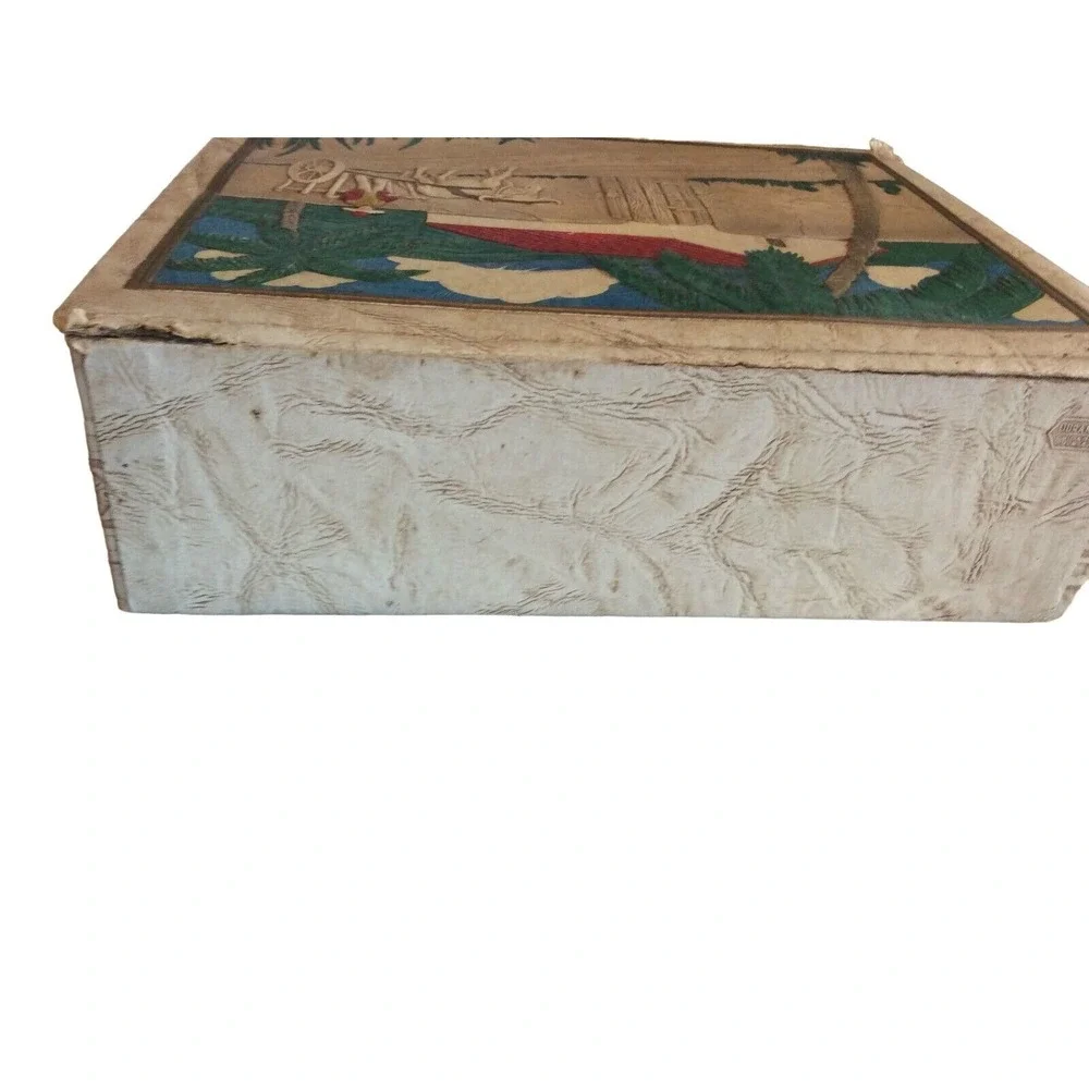 Vintage Trinket Box Durand Chicago USA Mexican Scene